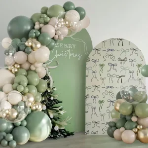 Sage Green Gold White Balloon Arch Kit Balloons for Bridal Shower Baby Shower Birthday Wedding Engagement Party Decorations