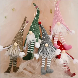 Santa Claus Christmas Doll Ornaments for Table Decor and Gifts