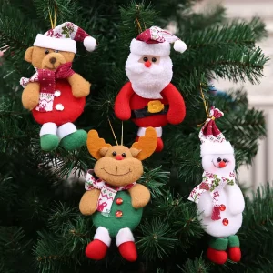 Santa Claus Christmas Tree Decorations Ornaments and Pendants Festive Ball Decor for Holiday Season