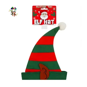 Santa Helper Christmas Party Costume Red and Green Colors Felt Elf Hats HPC-1014