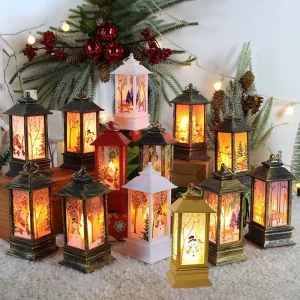 Santa Snowman Light Merry Christmas Decor for Home Christmas Ornaments Tree Navidad Noel Xmas Gift New Year