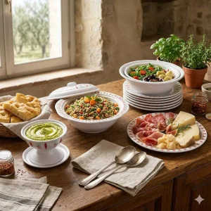 Saudi Heritage Series Geometric Pattern Melamine Dinnerware for Middle East Market