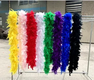 Scarf Turkey Feather Boa for Home Party Wedding Christmas Decor Diy Craft Clothing Costume Dance Dress Accecssoy