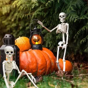 Scary Skeleton Props Haunted House Decoration Halloween Props Hanging Ghost Halloween Skeleton Joints Adjustable