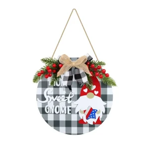 Seasonal Welcome Signs Front Door Porch Decorations Christmas Halloween Fall Modern Disgu Wood Hand carved Eco Friendly