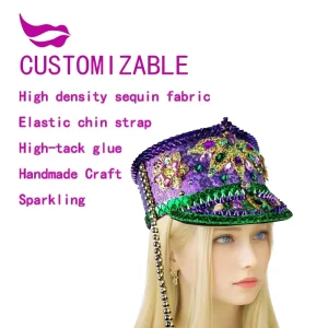 Sequin Bucket Hat Burning Man Festival Birthday Party Supplies Rave Wear Cosplay Costume Accessory Bridal Shower Gift