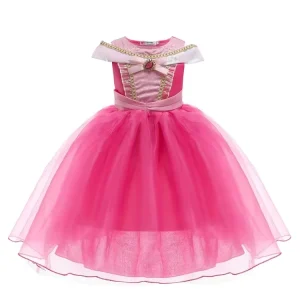 Sequin Embroidery Puffy Princess Cosplay Costume Baby Girls Formal Evening Gown for Wedding Banquet Birthday Party