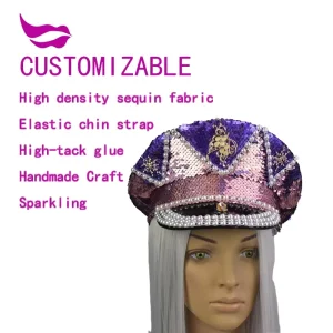 Sequin Party Hat Festival Birthday Party Supplies Rave Wear Cosplay Costume Accessory Bridal Shower Gift