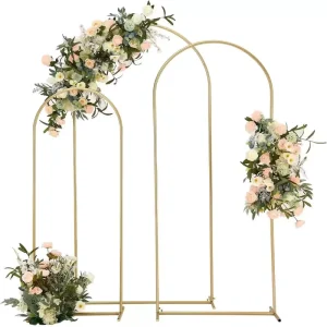 Set 3 Metal Wedding Arch Backdrops Garden Wedding Props Decorations Various Sizes 0.5*1.2m 0.65*1.5m Promotional Party Supplies