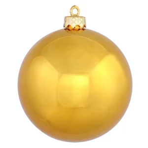 Shatterproof Antique Gold Seamless Big Christmas Ball Ornament Tree Decoration with Custom Logo