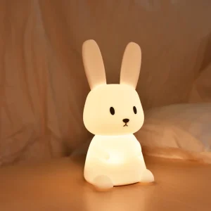 Silicone Rabbit Night Light Lamps Kids Bunny Night Light