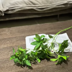 Silk 3D Leaf Hand Feel Christmas Home Living Room Decoration Photography Display Piece Everlasting