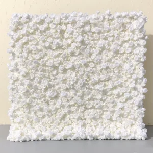 Silk Rose and Hydrangea Bouquet Artificial Flower Wall Backdrop for Wedding and Home Decor