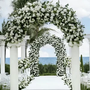Simple Basic Wedding Decoration Package Color Scheme Design Customize by Image Artificial Flower Decoration