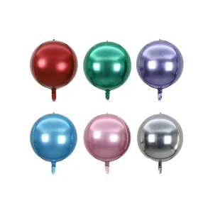 Single 32 Inch 4D Foil PVC Air Helium Balloon Bright Metallic Chrome Happy Birthday Party Wedding Christmas Decoration