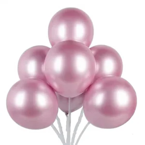 Single 5 Inch Metallic Chrome Glossy Colorful Latex Party Balloons Easter Christmas Halloween Valentine’s Day Supplies