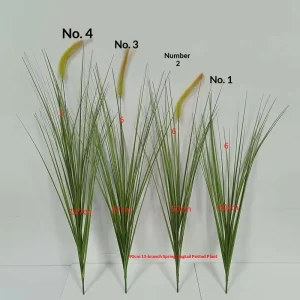 Single Artificial Reed Grass Stem with Bendable PVC Wire for Custom Shaping Graduation Wedding Ceremony Event Table Decorations