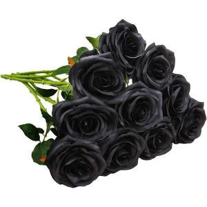 Single Stem Silk Artificial Rose Long Life Eco Friendly Flower for Home Wedding Valentine’s Gift Flower Wall
