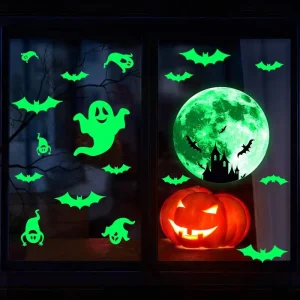 Skull Head Tombstone Props with LED Eyes Halloween Resin Decor for Garden and Sidewalk