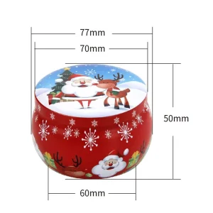Small Cookie Jar with Lid Christmas Candles for Home Bath Yoga Holiday Party Gifts