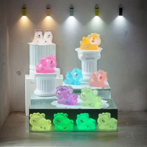 Small Easter Luminous Unicorn Figurine for Cake Decoration