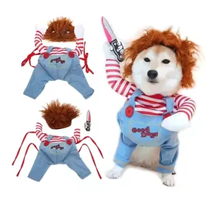 Small Medium Large Dog Funny Look Pet Costume Play Autumn Winter Puppy Clothes Pet Apparel Accessories for Puppies