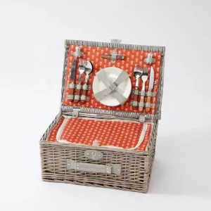 Small Picnic Basket Collapsible Willow Custom Shaped 4 Small Picnic Basket