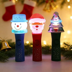 Small Plastic Christmas Glowing LED Rotating Wand Party Sticks for Halloween and Birthday Parties CE Certified