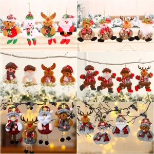 Small Plush Deer Ornament for Easter Christmas Tree Decorations