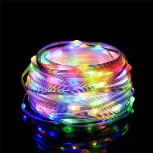 Smart App Control Lighting Outdoor RGB Christmas Tree String Lights USB Garland LED Strip for Wedding Holiday