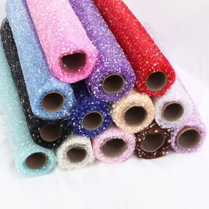 Snowflake Dot Mesh Flower Wrapping Material Handmade DIY Bouquet Wrap Chiffon
