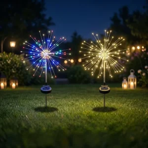 Solar Firework Light LED Outdoor Waterproof IP65 Garden Lawn Pathway Decor Holiday Wedding Landscape Lighting