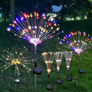 Solar Garden Lights Solar Firework Lights DIY 8 Modes 60 90 120 150 200LED IP65 Solar Lights Decoration For Outdoor Yard