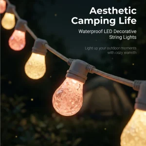 Solar Helloween Christmas LED Twine Connectable String Lights With Feather Patterned Light Bulb Total Length 8 Meters