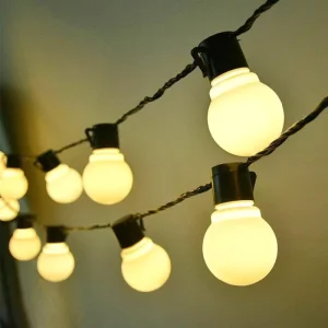 Solar LED String Light Retro G50 Bulbs IP44 Waterproof 3m Outdoor Camping Garden Patio Decorative Lighting