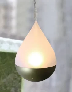 Solar LED Waterdrop Lantern for Outdoor Home Decoration