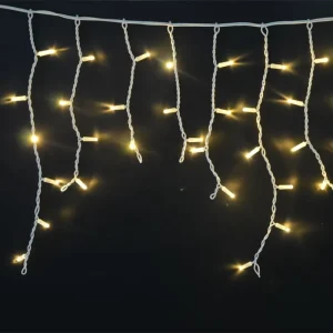 Solar Powered Large LED Icicle Rope Lights Outdoor Decorative Tree Meteor Shower Snowing Falling Decorative Icicle Lights