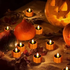 Solar Pumpkin LED Lights Waterproof Outdoor Party Garden Ambiance Decorative Halloween 1.2V IP44 50000 Hours Lifespan No