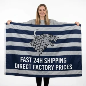 Source Factory Full Color Digital Printing Personalized Campaign Banner Flags for Election Yard Sign Weatherproof