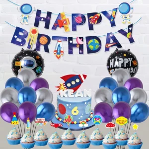 Spaceman Astronaut Foil Balloons Kids Birthday Party Decorations Space Theme Promotional Party Supplies