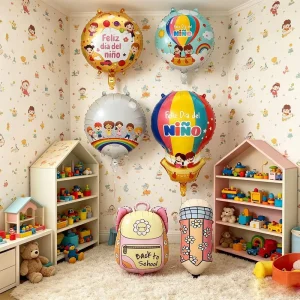 Spanish Feliz Dia Del Nino Globo Back to School Foil Balloon for Party Decoration Classroom Welcome Supplies