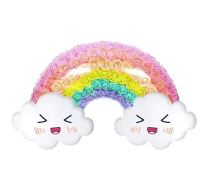 Special-shaped Rose & Cloud Foil Balloons Rainbow Balloons for Valentine’s Day Wedding & Party Decor Toys