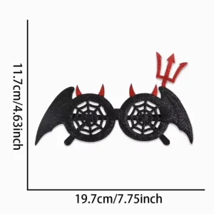 Spider Web Bat Style Bulk Party Favors Halloween Dress up Eyeglasses Frame Multiple Pattern Party Props