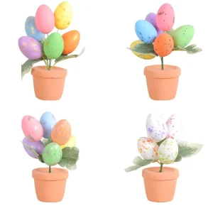 Spotted Eggs Easter Egg Simulation Medium Foam+Plastic DIY Pot 17cm Easter Tabletop Decoration