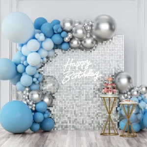 Square Shimmer Sequin Wall Panel Home Birthday Wedding Background Wall Signs Sequin Wall for Anniversary Event Decor