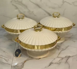 Stackable Insulated Food Warmer Set 2L 2.3L 2.8L CBM Saving Thermal Casserole Bulk Distribution Global Export