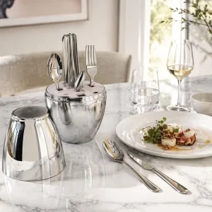 Stainless Steel Wedding Dinnerware Set Gold Inlay Dishwasher Safe Reusable Sustainable Durable Portable Light Luxury