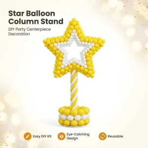 Star Shaped Balloon Column Stand Kit DIY Party Decoration Birthday Wedding Event Backdrop Balloon Arch Holder Set