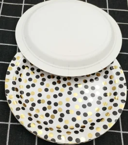 Star shape Foil Paper Plate