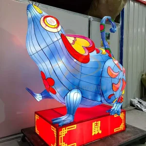 Steel Animatronic Simulated Electric LED Waterproof Chinese Festival Lantern Christmas Diwali Thanksgiving Theme